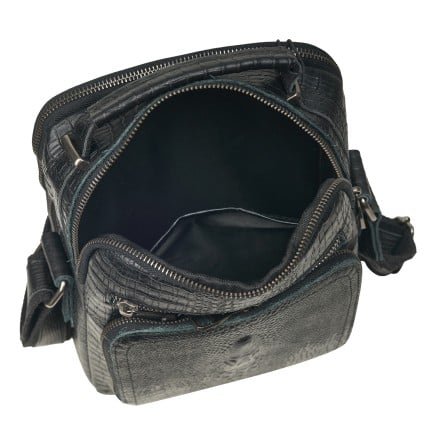 Мужская кожаная сумка Buffalo Bags черная M6014Acroco – Фото 6