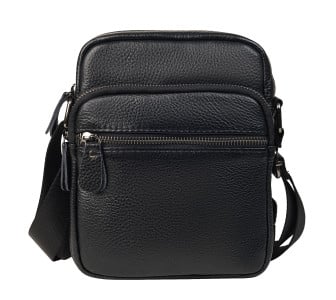 Мужская кожаная сумка Buffalo Bags черная M6190A