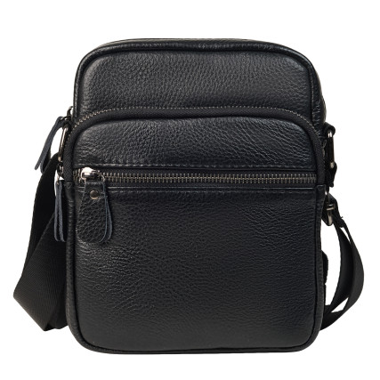 Мужская кожаная сумка Buffalo Bags черная M6190A – Фото 1