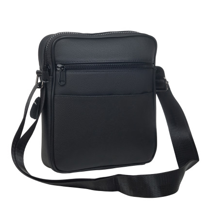 Мужская кожаная сумка Buffalo Bags черная M6265A – Фото 7