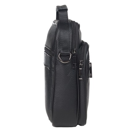 Мужская кожаная сумка Buffalo Bags черная M6295A – Фото 4