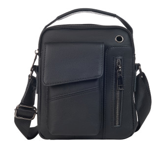 Мужская кожаная сумка Buffalo Bags черная M7512A-1