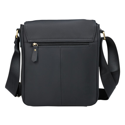 Мужская кожаная сумка Buffalo Bags черная M819A – Фото 3