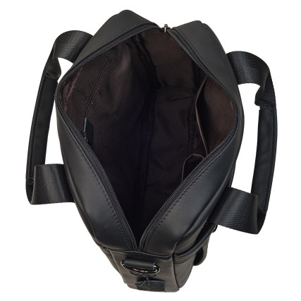 Мужская кожаная сумка Buffalo Bags черная M8577A – Фото 6