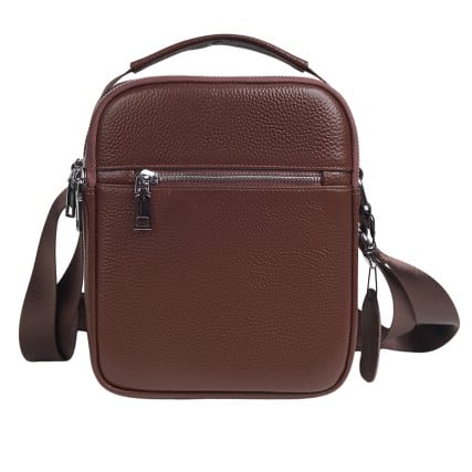 Мужская кожаная сумка Buffalo Bags коричневая M2458C – Фото 1