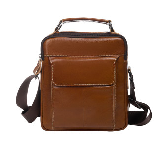 Мужская кожаная сумка Buffalo Bags коричневая M369C-1