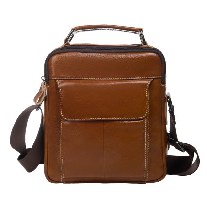 Мужская кожаная сумка Buffalo Bags коричневая M369C-1