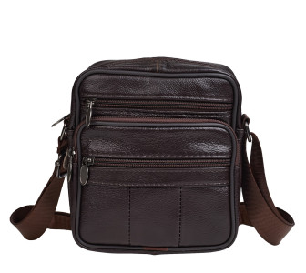 Мужская кожаная сумка Buffalo Bags коричневая M500C