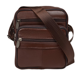 Мужская кожаная сумка Buffalo Bags коричневая M505C-1