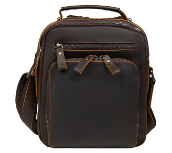 Мужская кожаная сумка Buffalo Bags коричневая M6014R Мужская кожаная сумка Buffalo Bags коричневая M6014R
