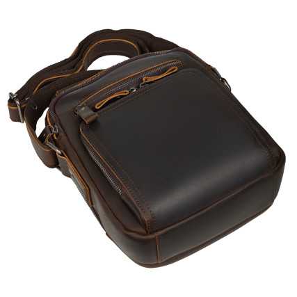 Мужская кожаная сумка Buffalo Bags коричневая M6014R