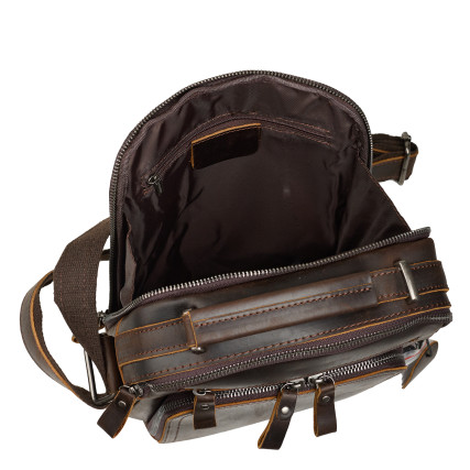Мужская кожаная сумка Buffalo Bags коричневая M6014R