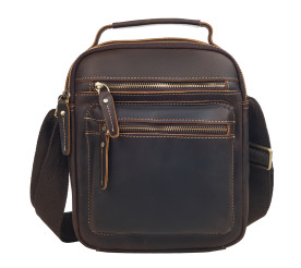 Мужская кожаная сумка Buffalo Bags коричневая M6209R
