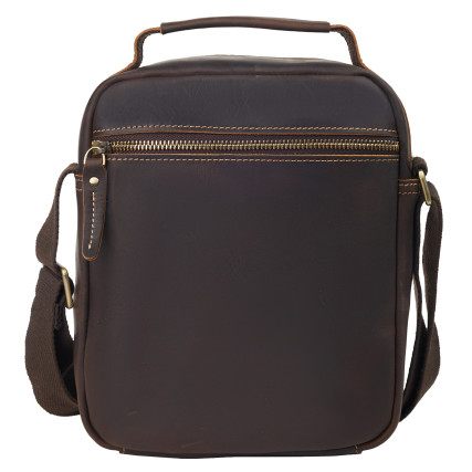 Мужская кожаная сумка Buffalo Bags коричневая M6209R – Фото 4
