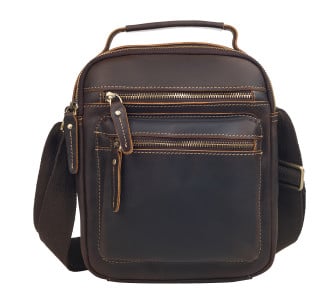 Мужская кожаная сумка Buffalo Bags коричневая M6209R