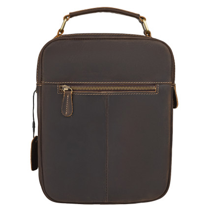 Мужская кожаная сумка Buffalo Bags коричневая M6230C – Фото 4