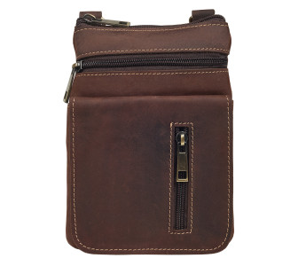 Мужская кожаная сумка Buffalo Bags коричневая M6262C