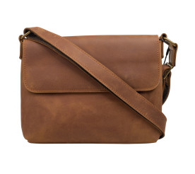 Мужская кожаная сумка Buffalo Bags коричневая M6274-1C