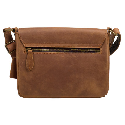 Мужская кожаная сумка Buffalo Bags коричневая M6274-1C – Фото 4
