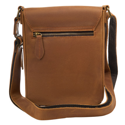 Мужская кожаная сумка Buffalo Bags коричневая M6274R – Фото 3