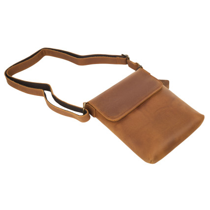Мужская кожаная сумка Buffalo Bags коричневая M6274R – Фото 5