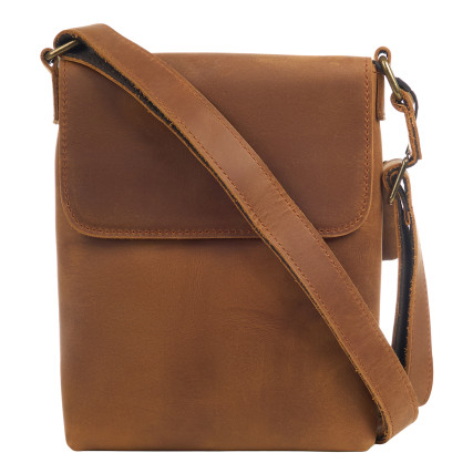 Мужская кожаная сумка Buffalo Bags коричневая M6274R – Фото 1