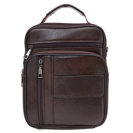 Мужская кожаная сумка Buffalo Bags коричневая M7457C – Фото 1