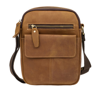 Мужская кожаная сумка Buffalo Bags рыжая M6211Q