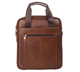 Мужская кожаная сумка Buffalo Bags светло-коричневая M8577C