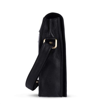 Мужская кожаная сумка Hammonds Flycatcher черная SB1159 BLCK – Фото 4