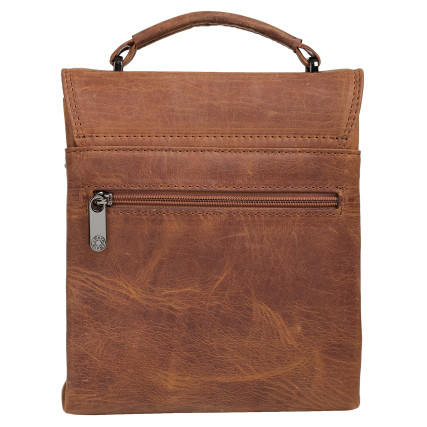 Мужская кожаная сумка Karya светло-коричневая 0268-32