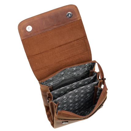 Мужская кожаная сумка Karya светло-коричневая 0268-32