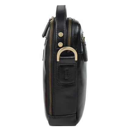 Мужская кожаная сумка Tony Bellucci черная 5153-101 – Фото 4