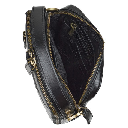 Мужская кожаная сумка Tony Bellucci черная 5153-101 – Фото 6