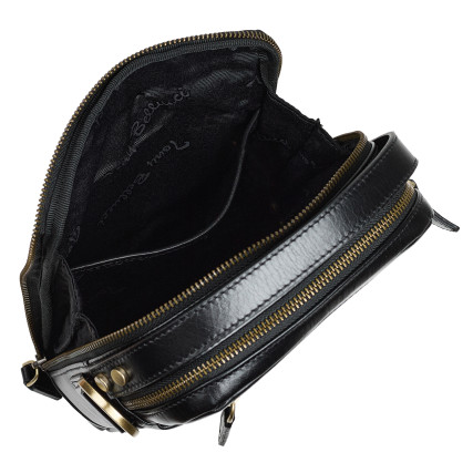 Мужская кожаная сумка Tony Bellucci черная 5153-101 – Фото 7