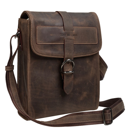 Мужская кожаная сумка Tony Bellucci коричневая 5080-06 – Фото 2