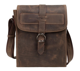 Мужская кожаная сумка Tony Bellucci коричневая 5080-06