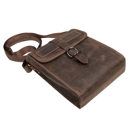 Мужская кожаная сумка Tony Bellucci коричневая 5080-06 – Фото 5