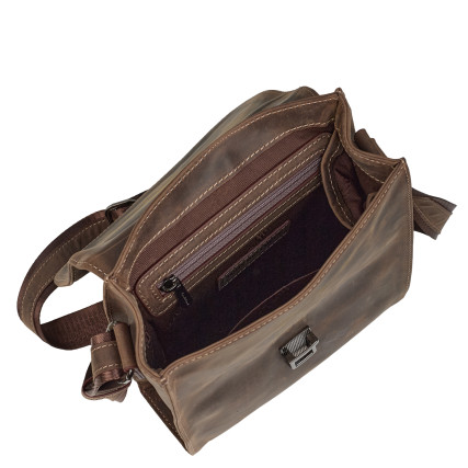 Мужская кожаная сумка Tony Bellucci коричневая 5080-06 – Фото 6