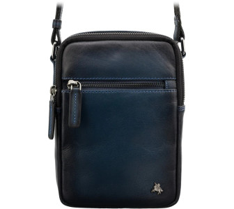 Мужская кожаная сумка Visconti AT43 Gianni синяя AT43 B/BLUE