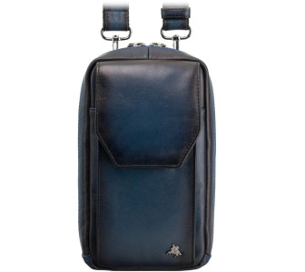 Мужская кожаная сумка Visconti AT45 Alex синяя AT45 B/BLUE