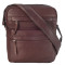 Мужская кожаная сумка-мессенджер BOND коричневая 1126-99