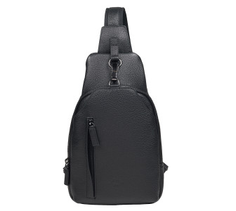 Мужская кожаная сумка-слинг Katana черная k69516-1