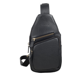 Мужская сумка-слинг через плечо Karya черная 0537-45