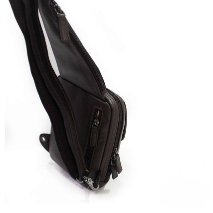 Мужской кожаный рюкзак через плечо Katana коричневый K81625-2