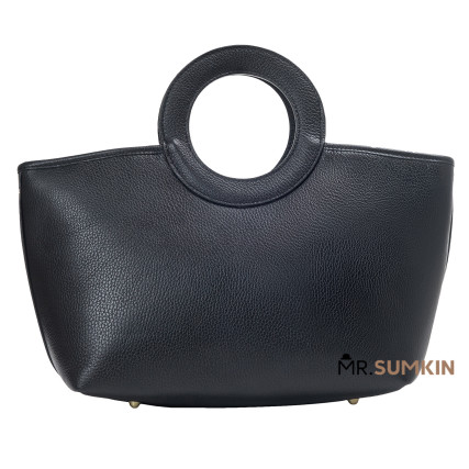 Кожаная женская сумка Virginia Conti (Италия) черная VC03714black – Фото 3
