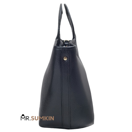 Кожаная женская сумка Virginia Conti (Италия) черная VC03714black – Фото 4