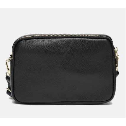 Кожаная женская сумка Borsa Leather черная K11906-black – Фото 3