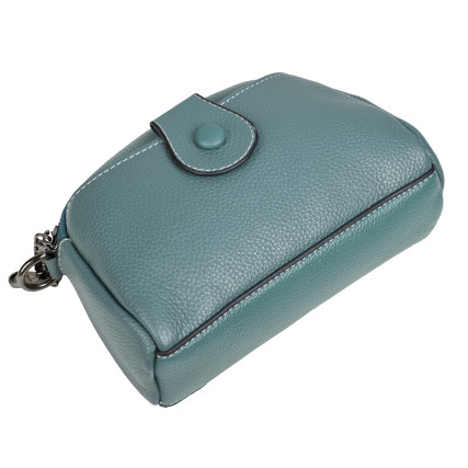 Кожаная женская сумка Mike Browen бирюзовый MB44491teal – Фото 5