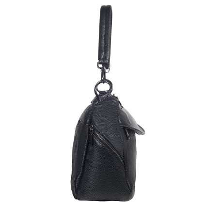 Кожаная женская сумка Mike Browen черная MB616black – Фото 4